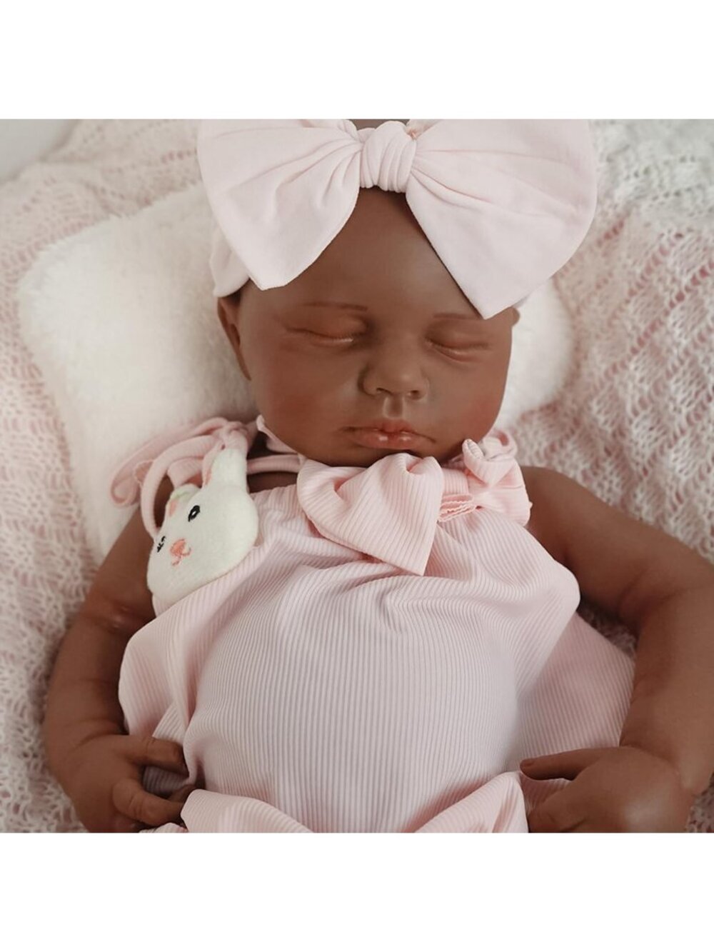 18.5 inch Girl Handmade Face Realistic Silicone Body Reborn Baby Doll For Kids - Picture 1 of 7